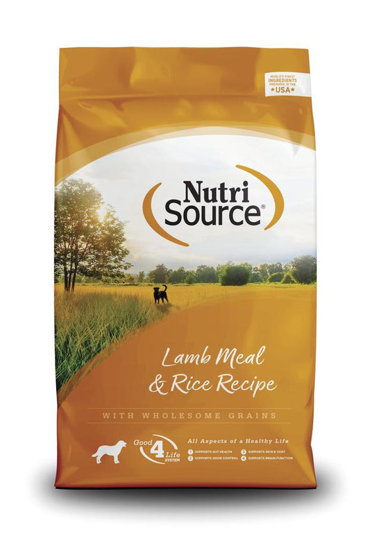 NutriSource® Dry Dog Food – Lamb Meal & Rice Formula, 26 lb