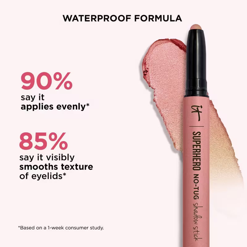 IT Cosmetics Superhero No-Tug Longwear Eyeshadow Stick – Waterproof Cream Eyeshadow
