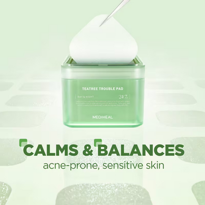 Teatree Trouble Pad Acne Control Pads – Clarifying, Soothing & Hydrating Skin Treatment