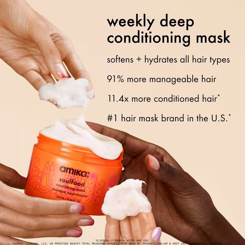 Amika Soulfood Nourishing Hair Mask – Deep Hydration & Repair Treatmen