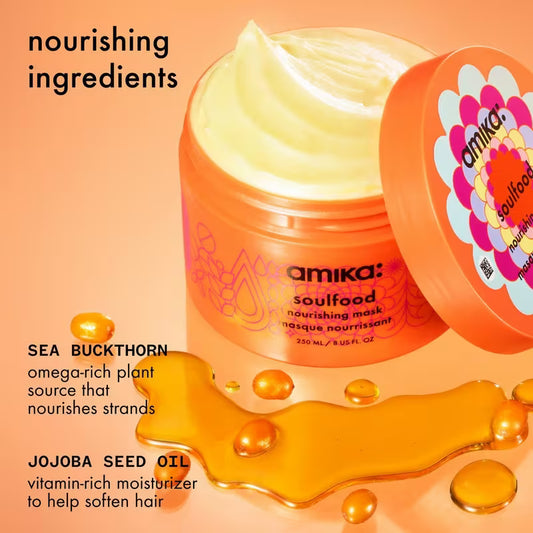 Amika Soulfood Nourishing Hair Mask – Deep Hydration & Repair Treatmen