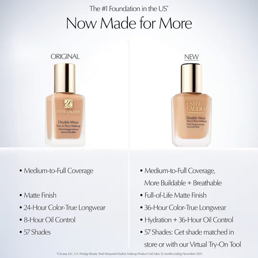 Double Wear Full Coverage Matte Foundation-deepest with neutral rich-brown undertones