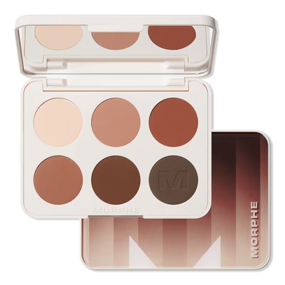 Morphe ChromaPlus 6-Pan Eyeshadow Palette – Highly Pigmented Matte & Shimmer Shades