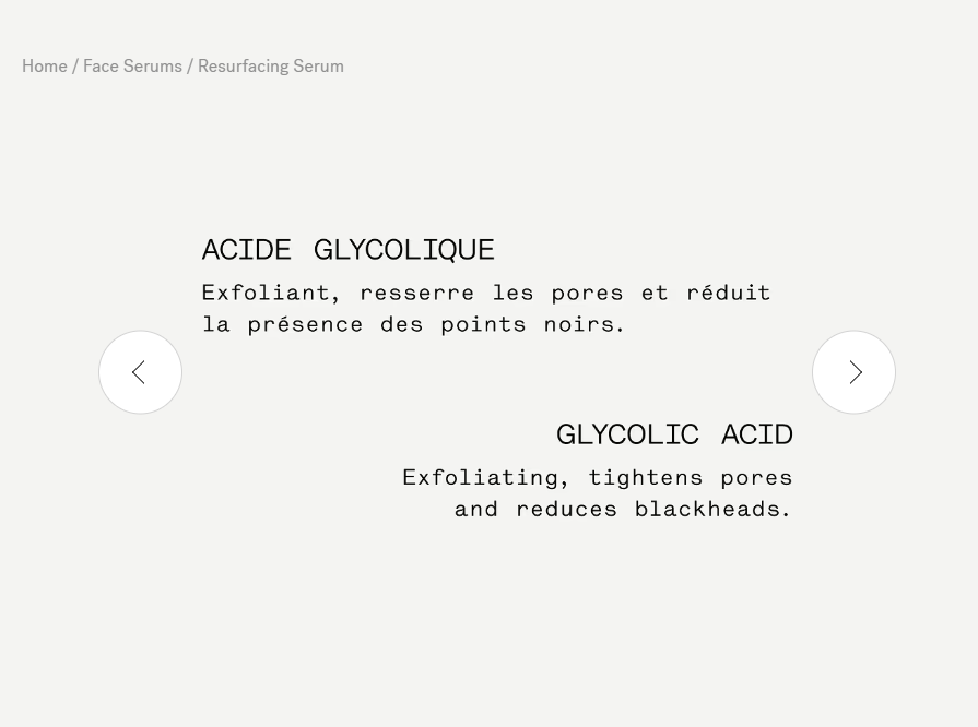 L63 — Resurfacing Serum 10% Glycolic Acid + Mastic Tree Extract