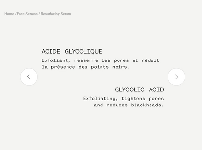 L63 — Resurfacing Serum 10% Glycolic Acid + Mastic Tree Extract