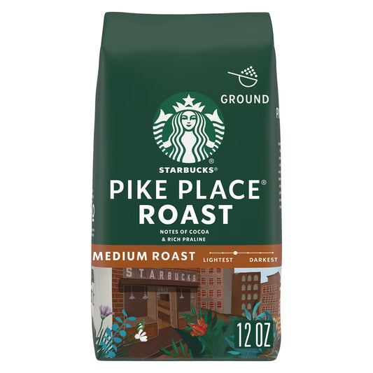 Starbucks Pike Place® Roast Medium Roast Ground Coffee - 12 oz Premium Arabica