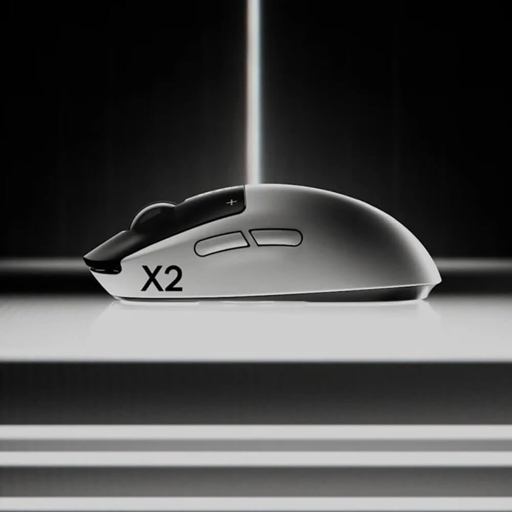 Logitech G PRO X2 SUPERSTRIKE Wireless Gaming Mouse, 61g, Black/White
