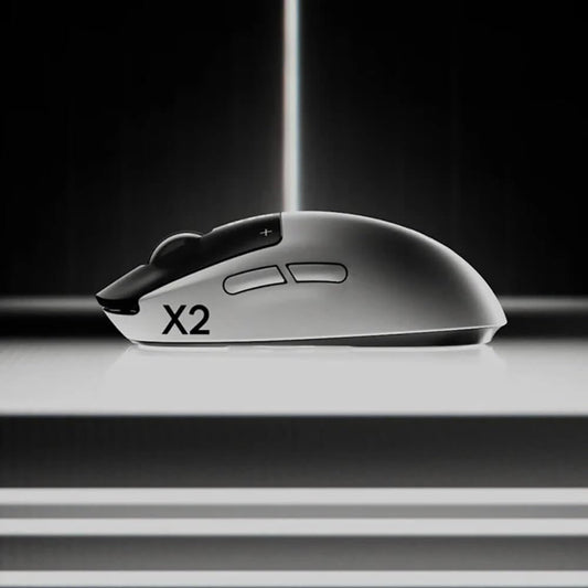 Logitech G PRO X2 SUPERSTRIKE Wireless Gaming Mouse, 61g, Black/White