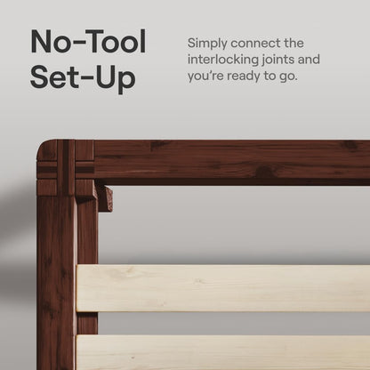 Nectar Queen Bamboo Bed Frame: Tool-Free Setup, Floating Support & 800 lb Capacity