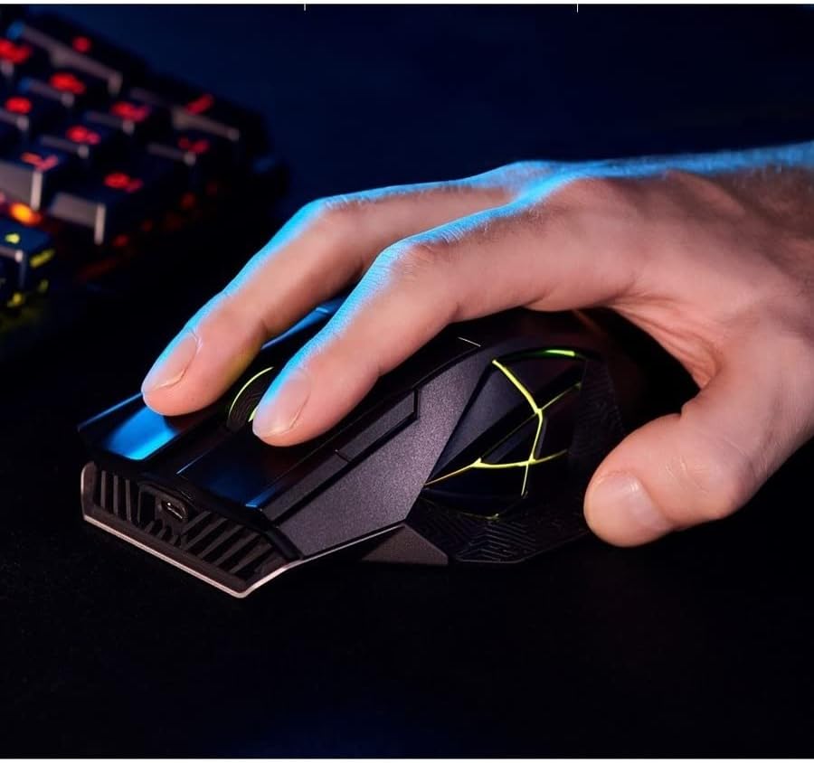 ASUS ROG Spatha X Wireless MMO Gaming Mouse, 12 Buttons, 19K DPI, 67H Battery