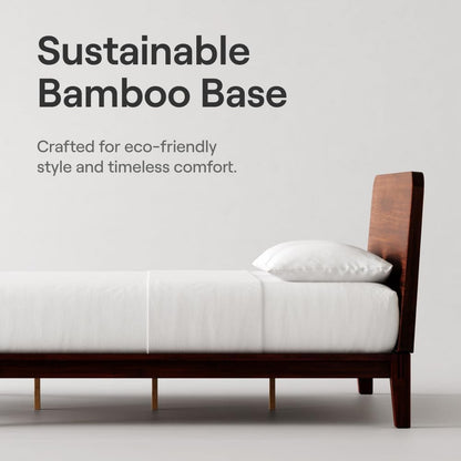 Nectar Queen Bamboo Bed Frame: Tool-Free Setup, Floating Support & 800 lb Capacity