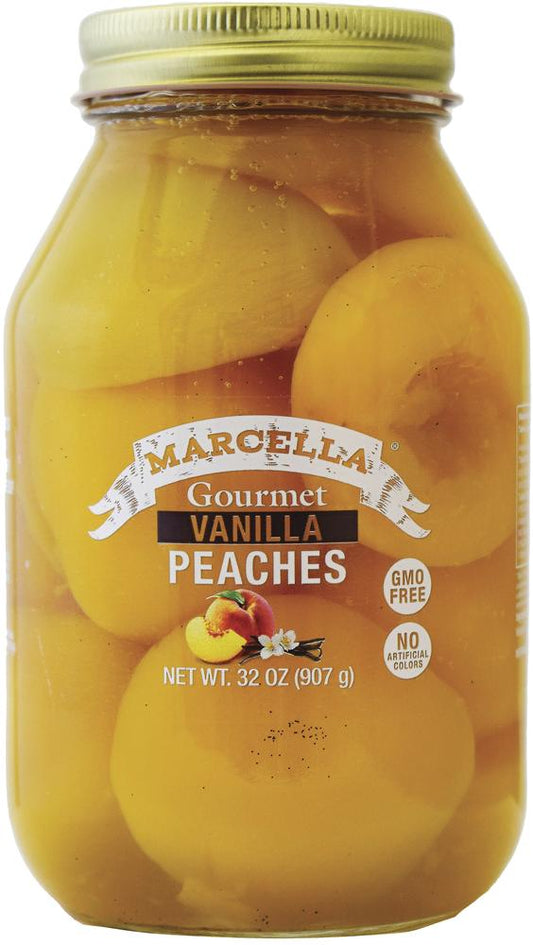 Marcella® Gourmet Vanilla Peaches - 32 oz Model Number: 543689