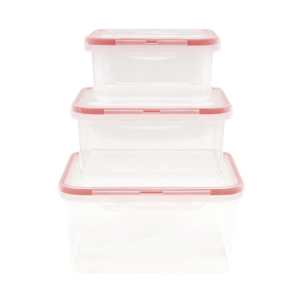 "Household Trends™ 6-Piece Plastic Food Storage Container Set"
