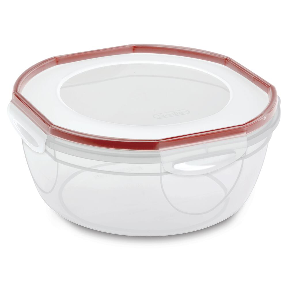 "Sterilite® 4.7-Quart Plastic Food Storage Bowl"