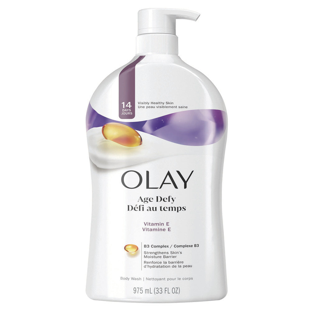 Olay Age Defying Body Wash with Vitamin E – Nourishing, Hydrating Skin Care, 33 oz