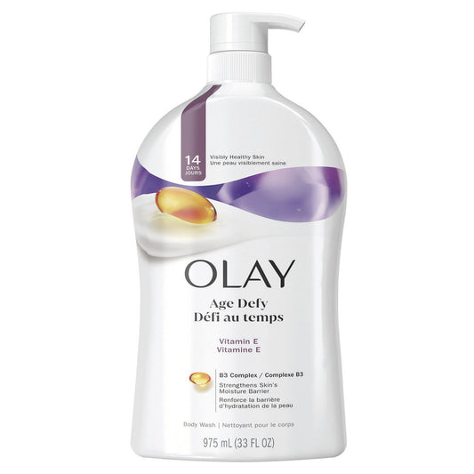 Olay Age Defying Body Wash with Vitamin E – Nourishing, Hydrating Skin Care, 33 oz