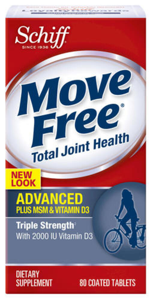 Schiff Move Free Advanced Plus MSM & Vitamin D3 Joint Health Supplement