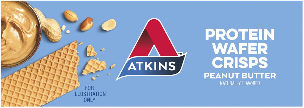 Atkins® Peanut Butter Protein Wafer Crisps – 5-Pack Snack Bars