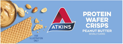 Atkins® Peanut Butter Protein Wafer Crisps – 5-Pack Snack Bars