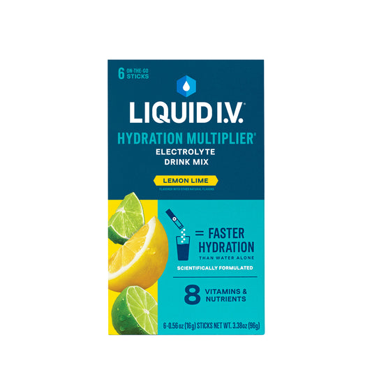 Liquid I.V. Hydration Multiplier® Lemon Lime — Electrolyte Drink Mix Sticks, 6 Count