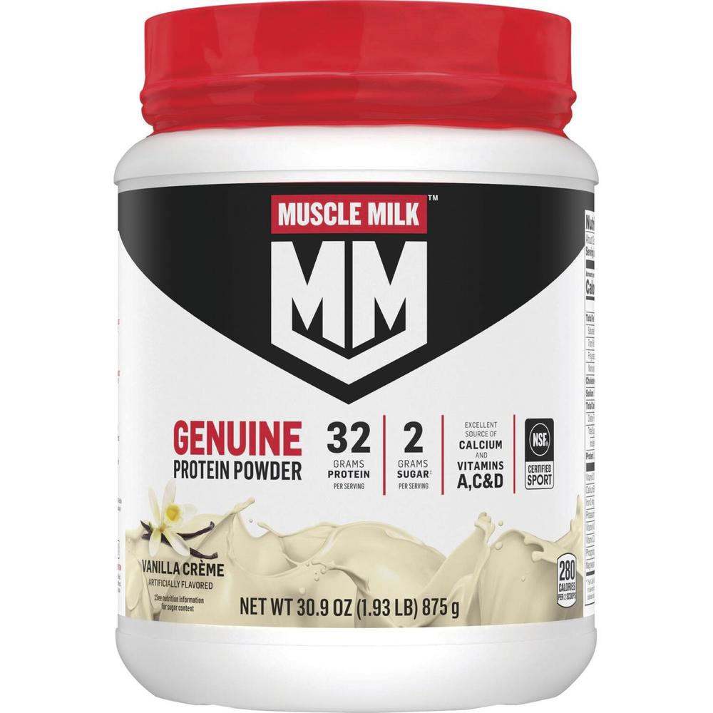 Muscle Milk® Vanilla Crème Protein Powder – 1.93 lb | High-Quality Muscle Recovery Shake