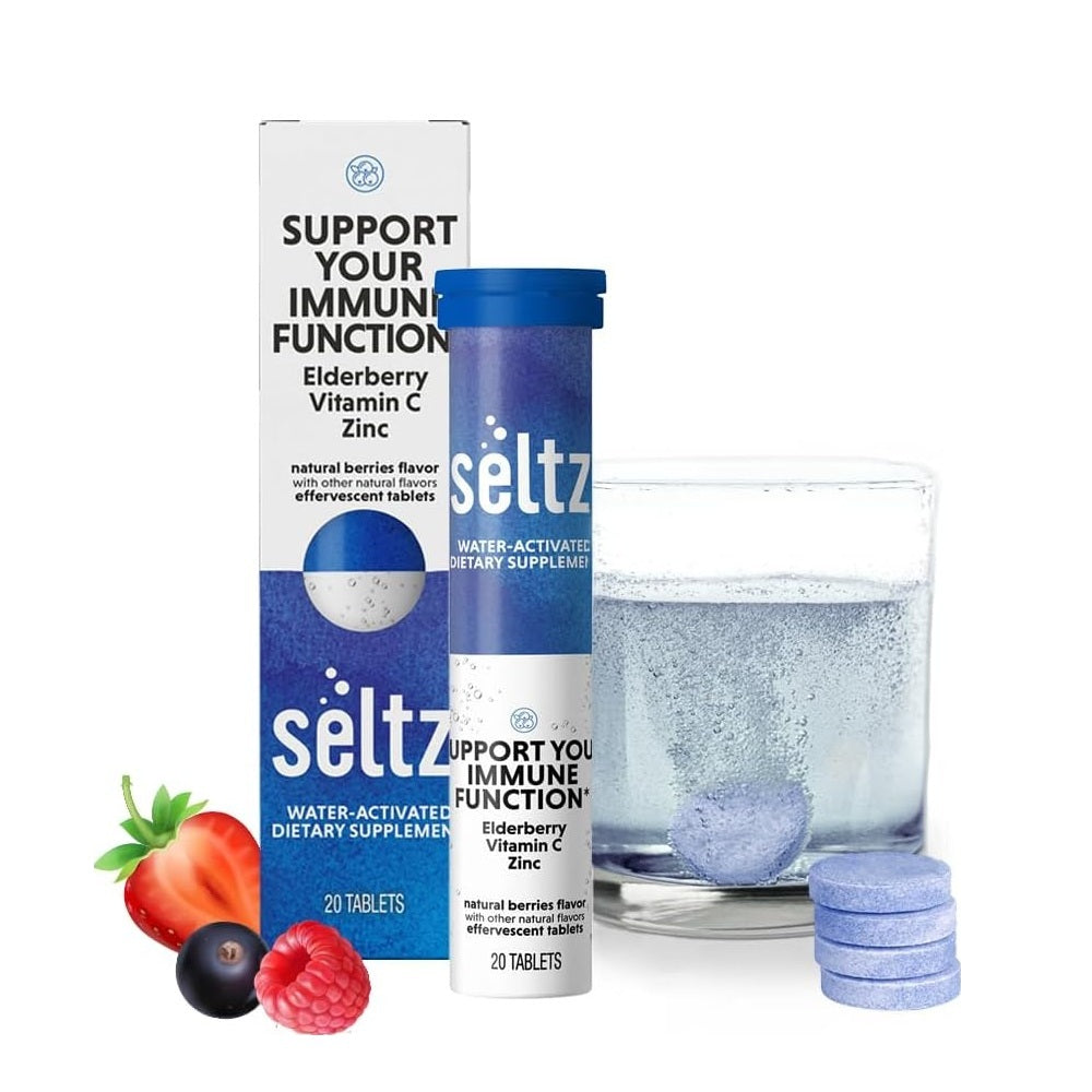 Seltz® Immune Support Effervescent Vitamin Tablets, Berry Flavor, 20 Count