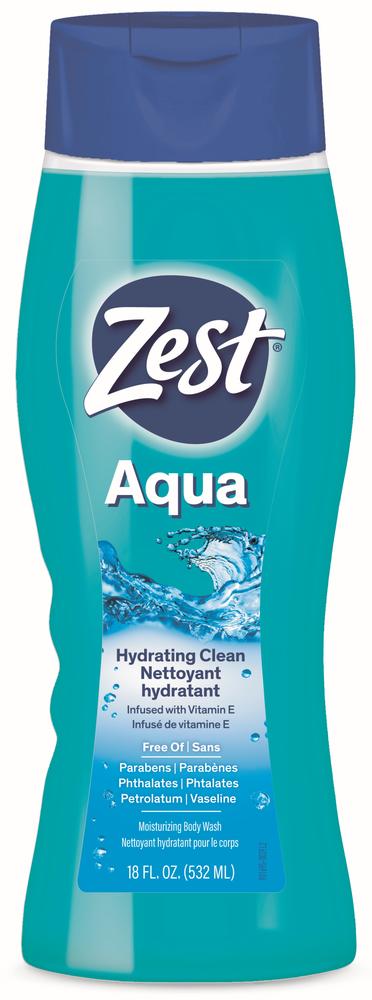 Zest® Aqua Hydrating Body Wash with Vitamin E – 18 fl oz