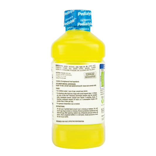Rite Aid Ready-to-Drink Electrolyte Solution, Lemon Lime, 1L