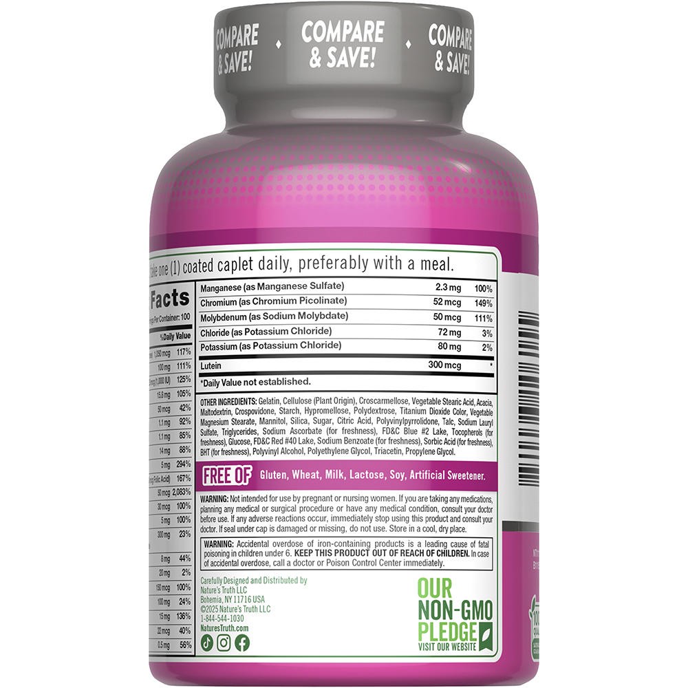 Nature’s Truth ABC Complete Women’s 50+ Multivitamin – 100 Caplets