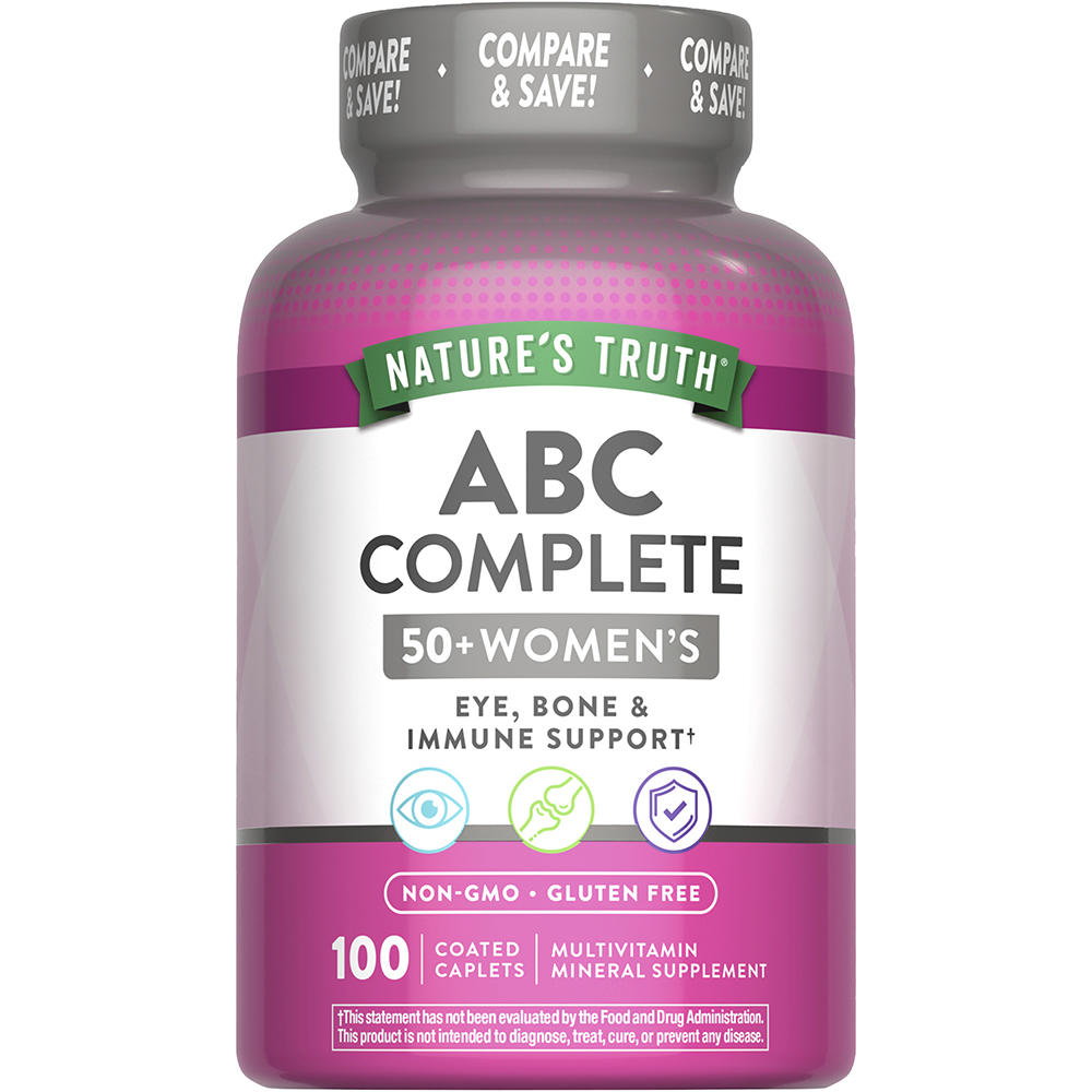 Nature’s Truth ABC Complete Women’s 50+ Multivitamin – 100 Caplets