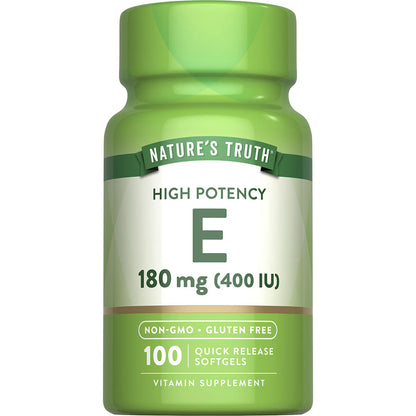 Nature’s Truth® Vitamin E 180 mg | Antioxidant Support Softgels, 100 Count