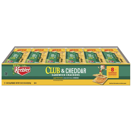 Keebler® Club® & Cheddar Sandwich Crackers - 12 Pack