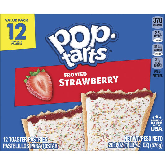 Pop-Tarts® Frosted Strawberry Toaster Pastries - 12 Pack