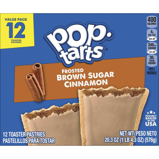 Pop-Tarts® Frosted Brown Sugar Cinnamon Toaster Pastries - 12 Pack