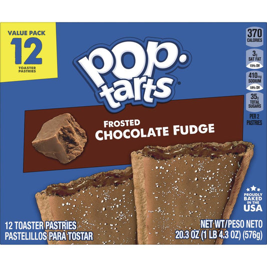 Pop-Tarts® Frosted Chocolate Fudge Toaster Pastries - 12 Pack