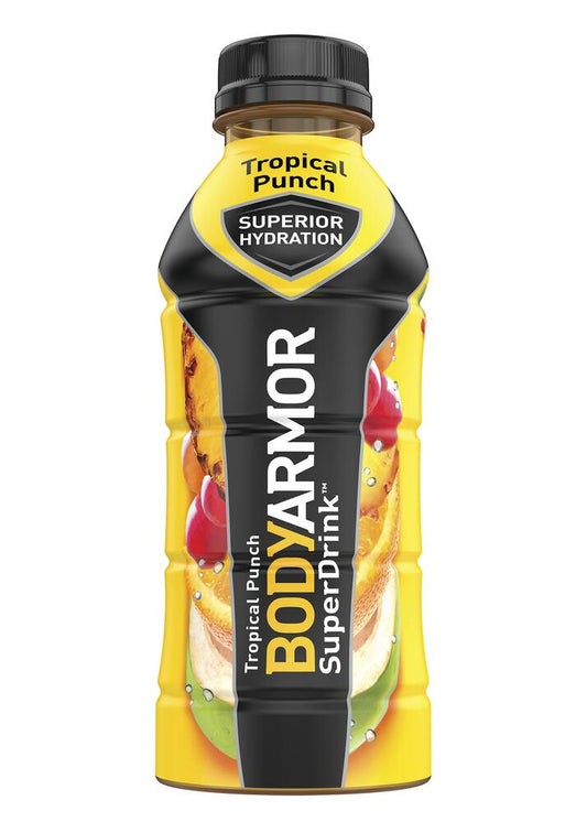 BODYARMOR Tropical Punch Sports Drink, 16 fl oz Bottle – Electrolytes & Vitamins
