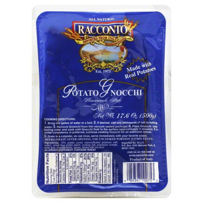 Racconto® Potato Gnocchi - 17.6 oz.