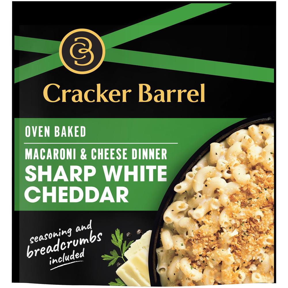 Cracker Barrel Sharp White Cheddar Baked Mac & Cheese Dinner Mix, 12.34 oz