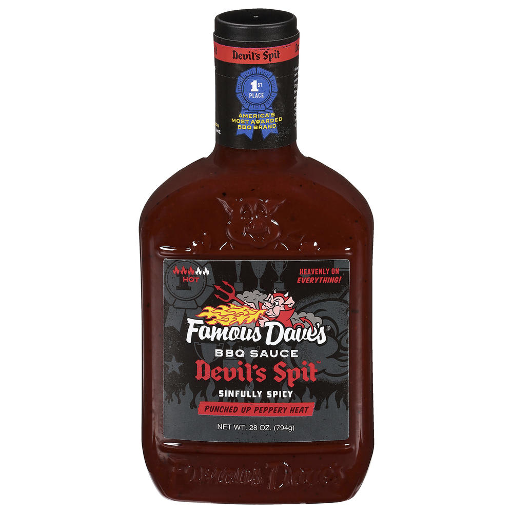 Famous Dave’s Devil’s Spit Smokin’ Hot BBQ Sauce, 28 oz