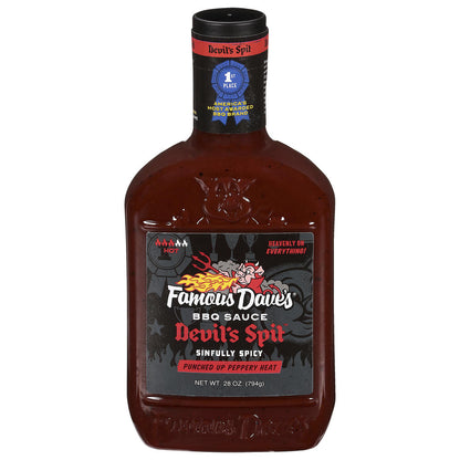 Famous Dave’s Devil’s Spit Smokin’ Hot BBQ Sauce, 28 oz
