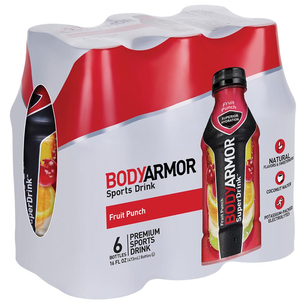BODYARMOR™ Sports Drink, Fruit Punch Flavor – 6 Pack