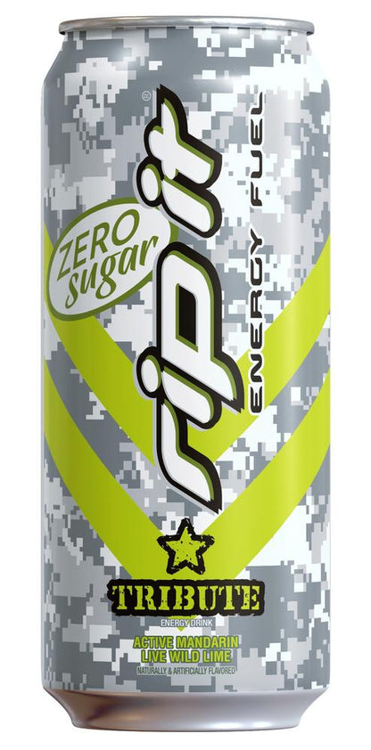 RIP IT® Tribute Zero Sugar Lime & Mandarin Orange Energy Drink, 16 oz