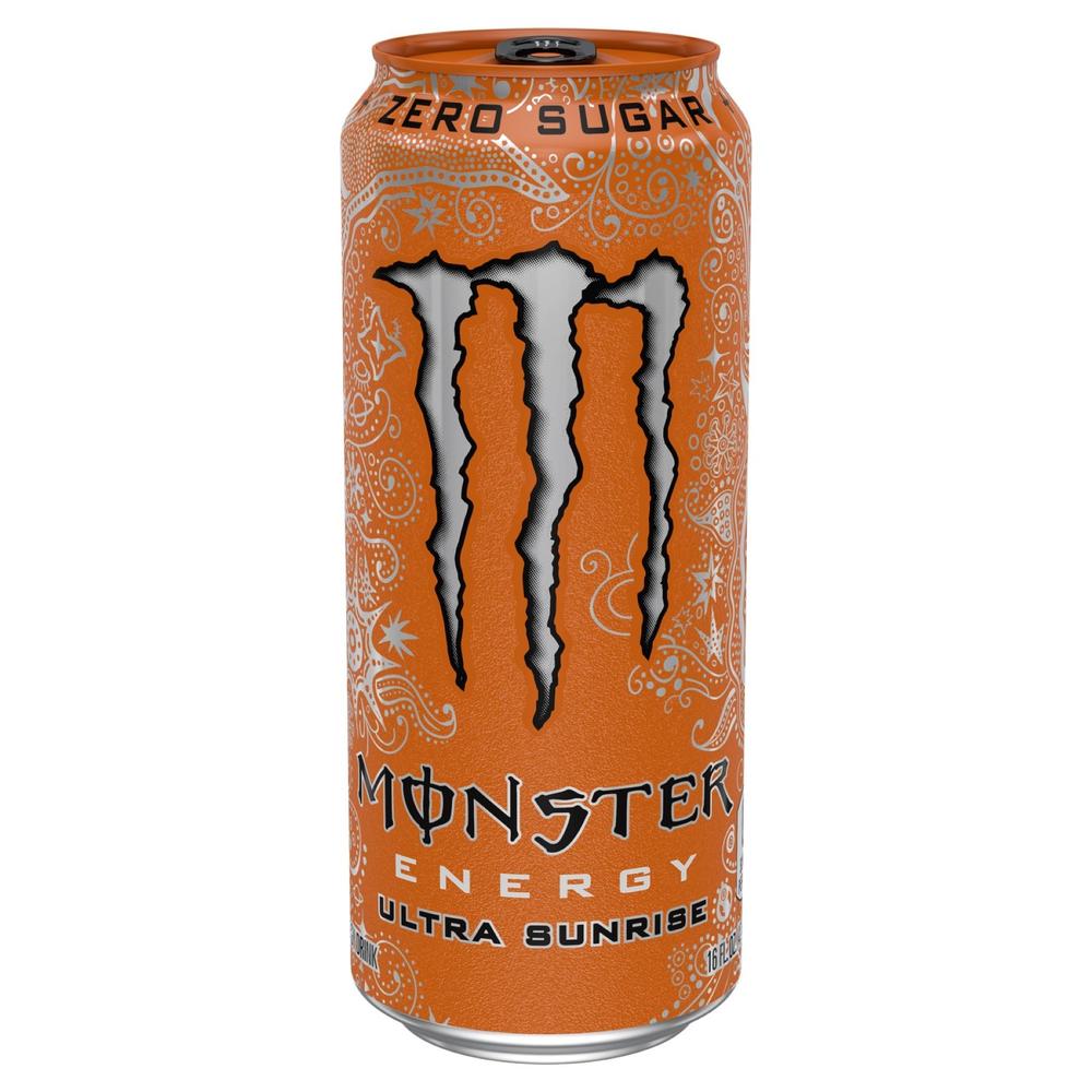 Monster Ultra Sunrise® Sugar-Free Energy Drink, 16 oz Cans (Pack of 12)
