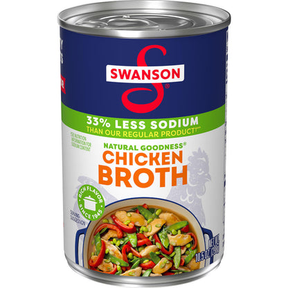 Swanson® 33% Less Sodium Chicken Broth - 10.5 oz