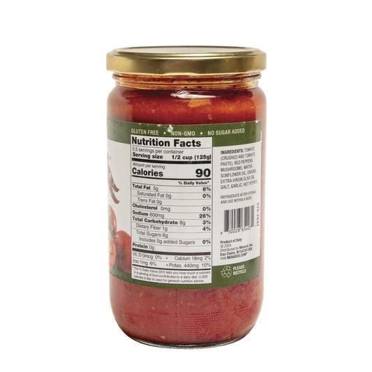 Marcella® Gourmet Mushroom & Pepper Pasta Sauce - 24 oz.