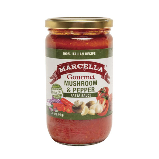 Marcella® Gourmet Mushroom & Pepper Pasta Sauce - 24 oz.