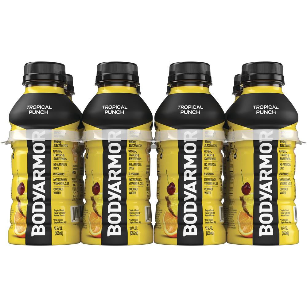 BODYARMOR Tropical Punch Sports Drink, 16 fl oz Bottles, 8-Pack – Electrolytes & Vitamins