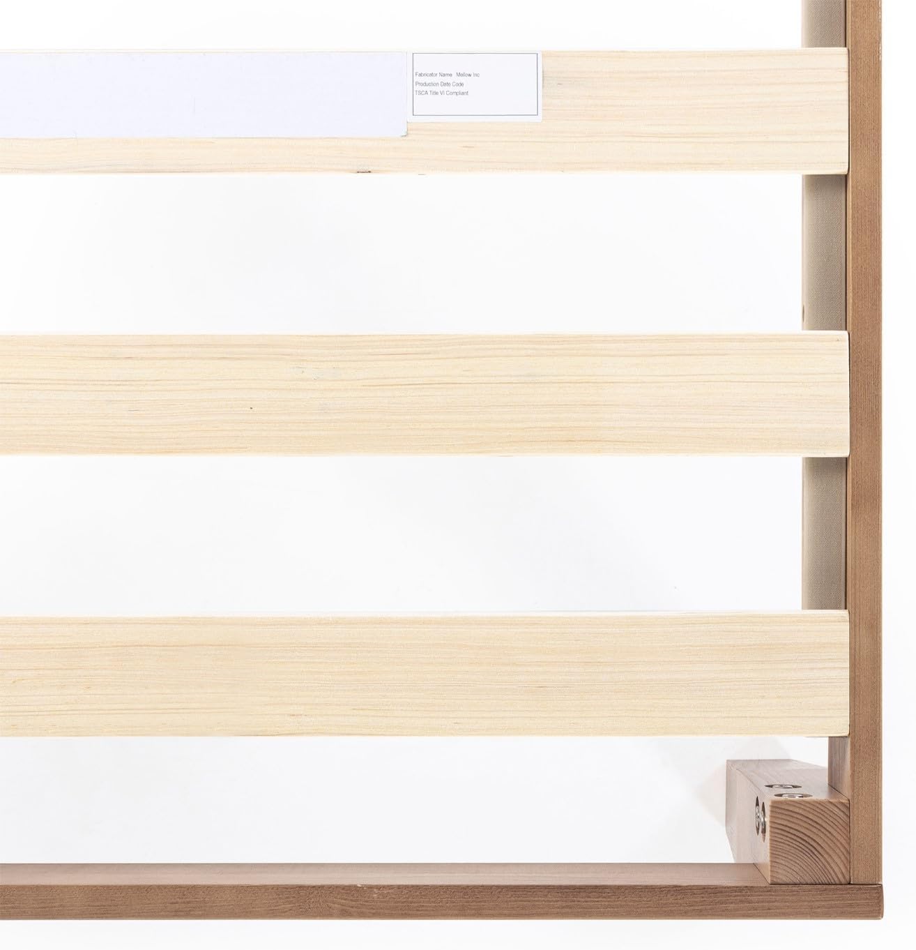 Mellow Queen Solid Pine Platform Bed Frame – 12" Wooden Slats, No Box Spring, Naturalista Classic