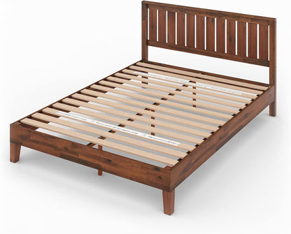 ZINUS Vivek Deluxe 12" Queen Wood Platform Bed Frame with Headboard