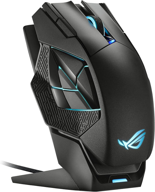 ASUS ROG Spatha X Wireless MMO Gaming Mouse, 12 Buttons, 19K DPI, 67H Battery